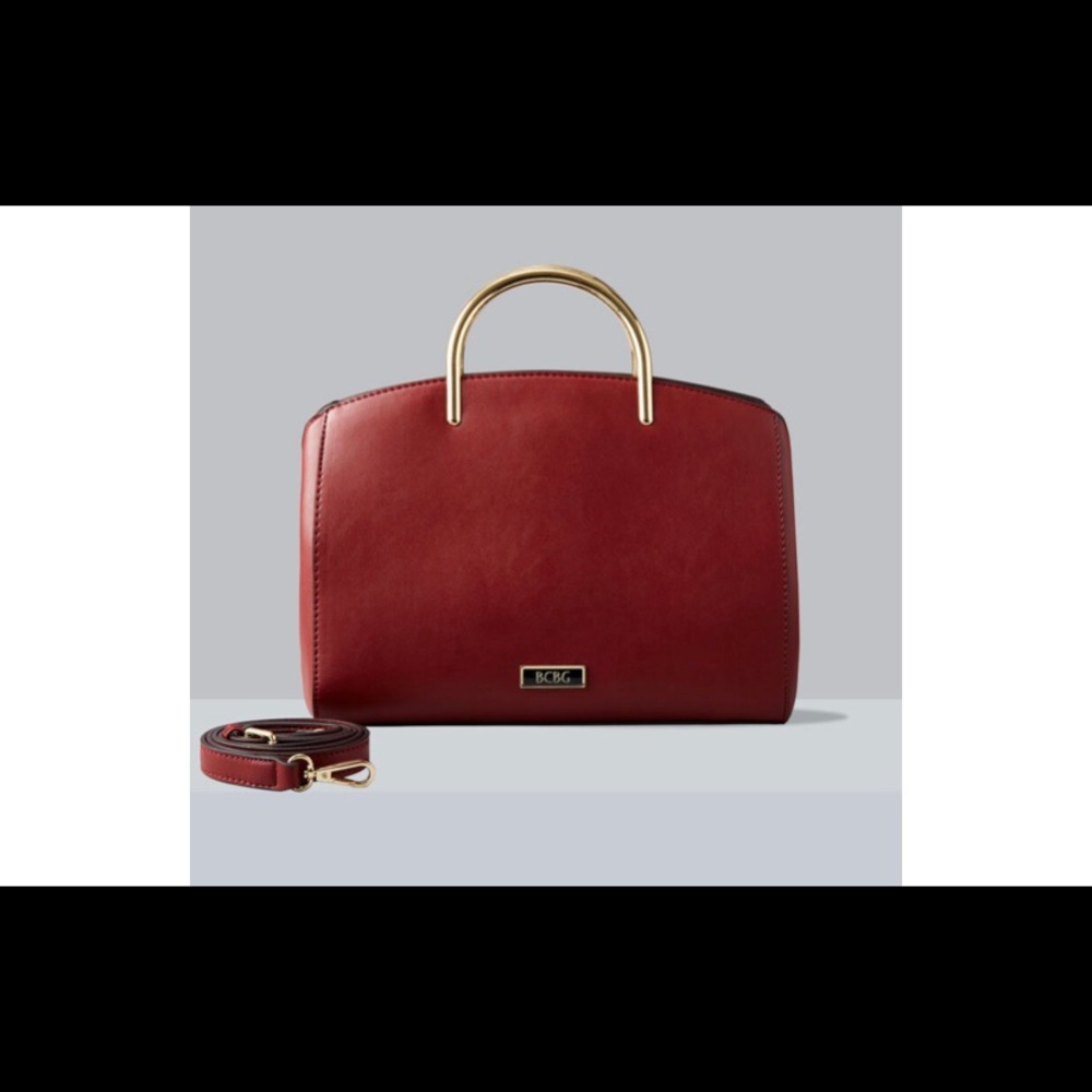 Wine colored handbag